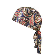 Load image into Gallery viewer, Paisley patterned head wrap on a white background scarf, scarf, bold winter accessories, headwrap, Adore Her Sole accessories, statement head scarf women