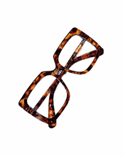 Load image into Gallery viewer, Tortoiseshell eyeglass frames on a white background