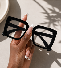 Load image into Gallery viewer, oversized statement CLEAR eyeglasses from Adore Her Sole.