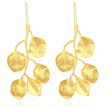 Load image into Gallery viewer, Leah Gold Leaf Earrings
