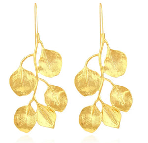 Leah Gold Leaf Earrings