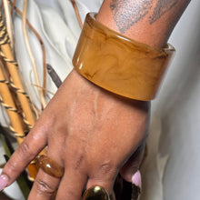 Load image into Gallery viewer, chunky bangle bracelet
acrylic fashion bracelet
bold bangles
resin bangles for women
stackable statement bracelets
brown bangle
 bangle
fashion jewelry bold edit
arm candy accessories
Adore Her Sole jewelry
