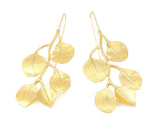 Load image into Gallery viewer, Leah Gold Leaf Earrings
