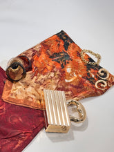 Load image into Gallery viewer, Her Goddess Silk scarf-Adore Her Sole multi-tone scarf, neutral fall accessories, cozy layers, fashion scarves, adore her sole scarf, silk scarf, silk 
