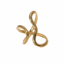 Load image into Gallery viewer, Adjustable ring size (Fits most: US 6–8)
Statement gold ring for women
Abstract loop / infinity-style design
Lightweight and stackable
Fashion jewelry | Everyday bold ring
