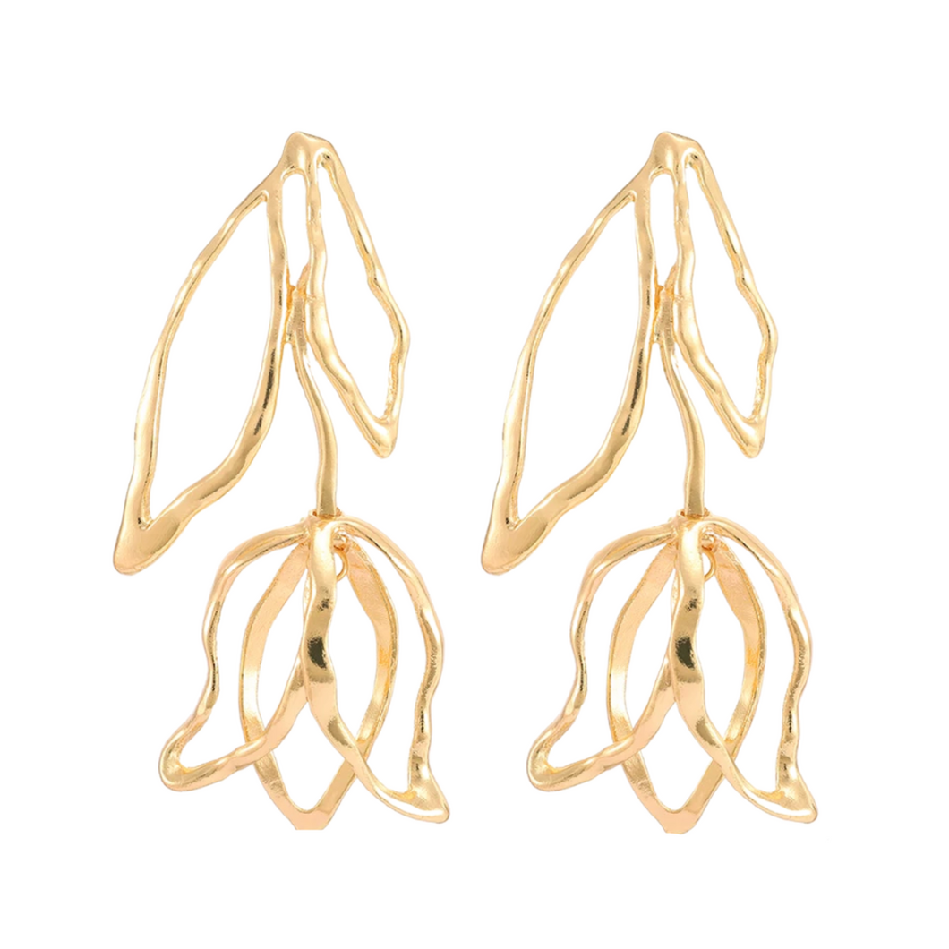 Pretty Rose Drop Earrings