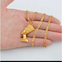 Load image into Gallery viewer, Queen Nefertiti Gold Necklace-Adore Her Sole

