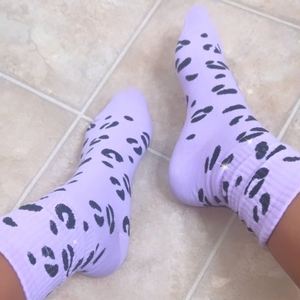 Ms. Cow Gyal Print Crew Socks