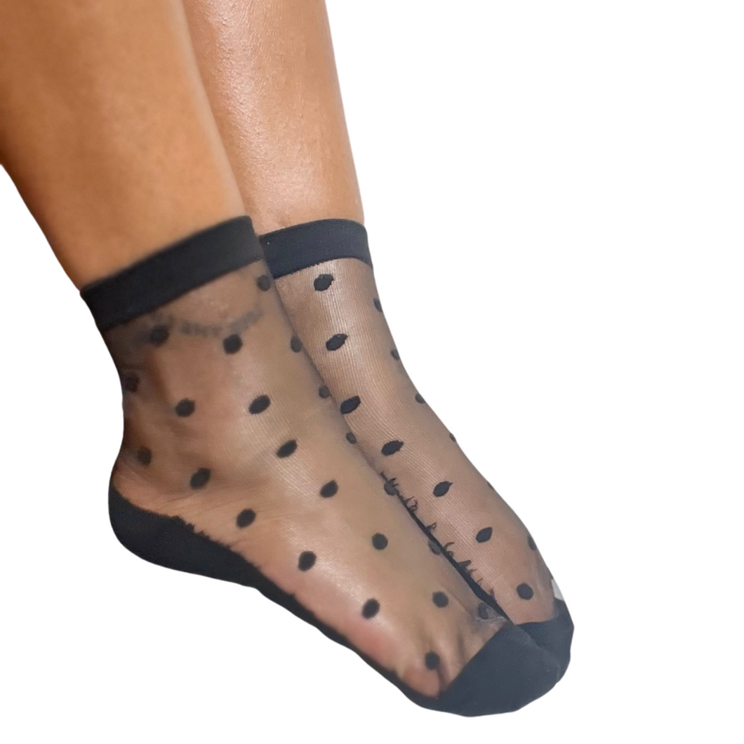 Miss. Polka Dot Sheer Socks