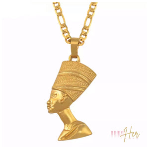 Queen Nefertiti Gold Necklace-Adore Her Sole