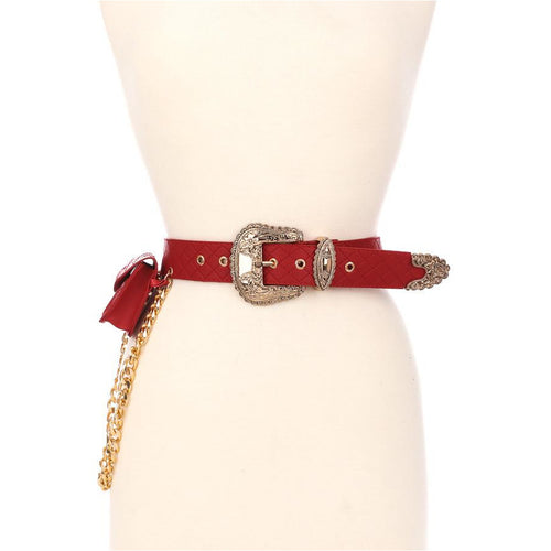 She’s Extra Quilted Belt with side pouch-Adore Her Sole