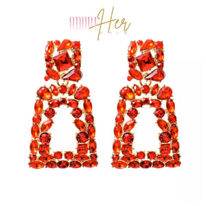 Her Milan Color Stone Earrings-Adore Her Sole